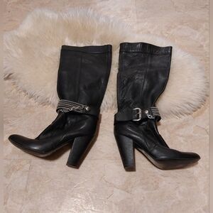 Leather  tall boots size 38